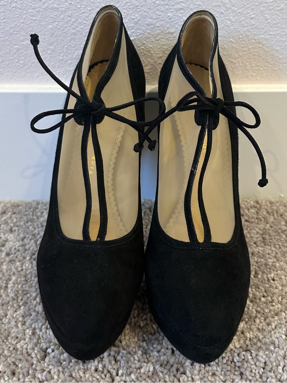 Charlotte Olympia Natalia Lace-Up Ankle Bootie